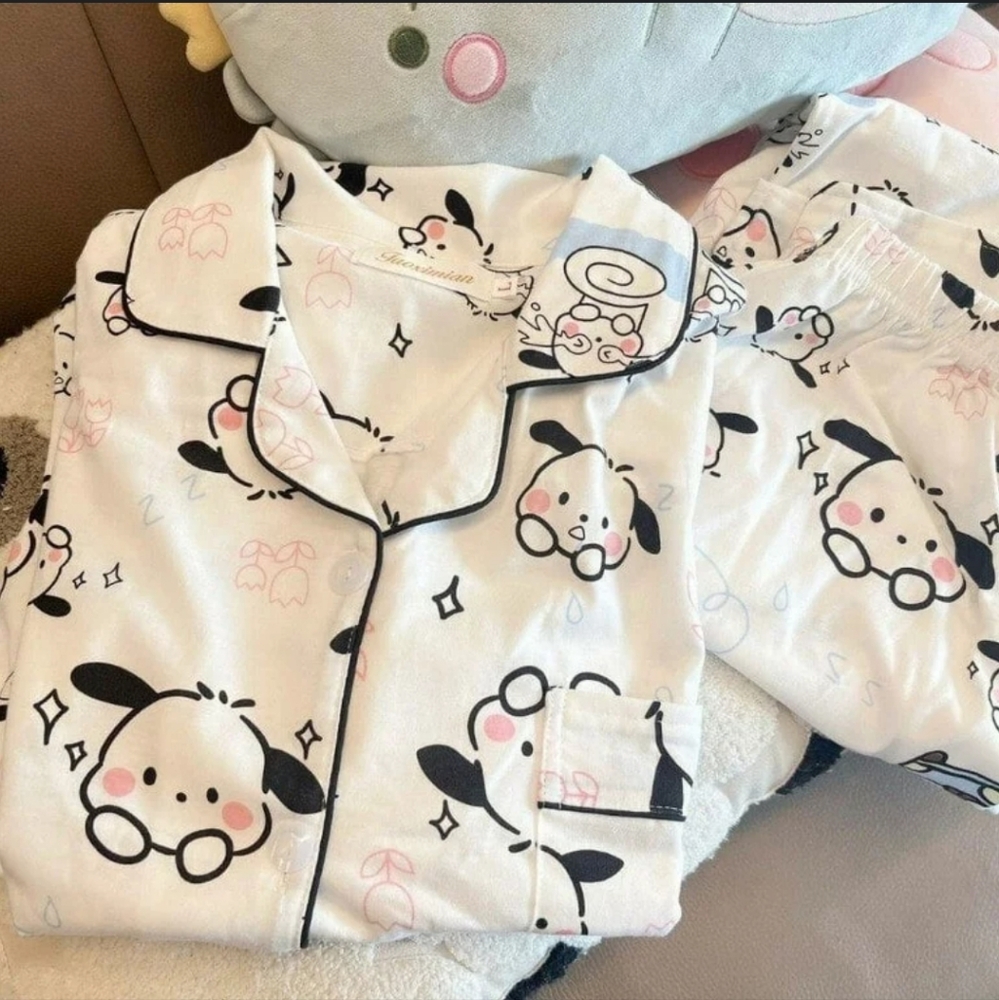 ❌️ [SOLD] Sanrio Kawaii Pochacco Pajama PJ Set Small